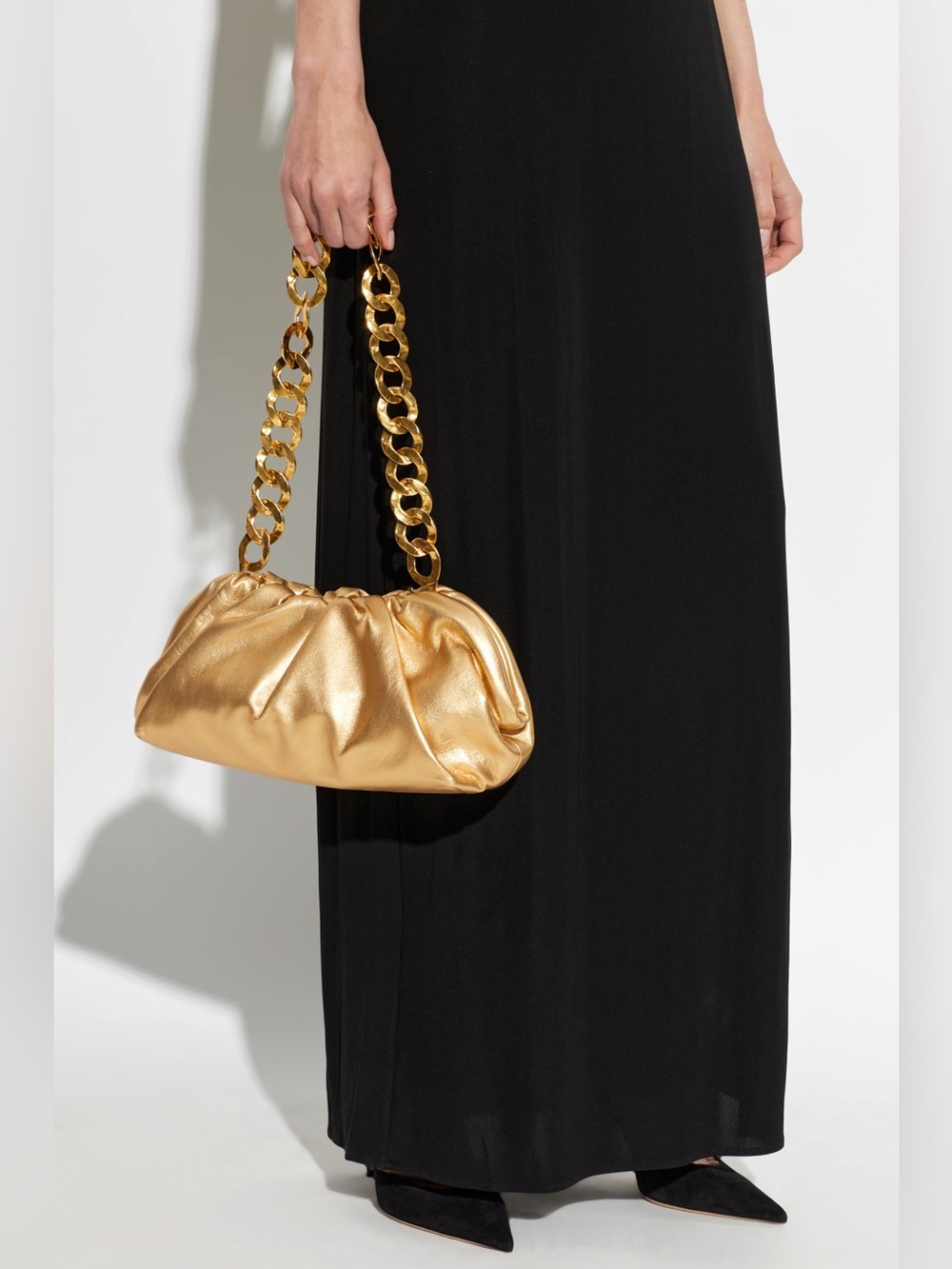 Cult Gaia ICONIC Dulce Shoulder Bag in Gold / Brass, new with tags!